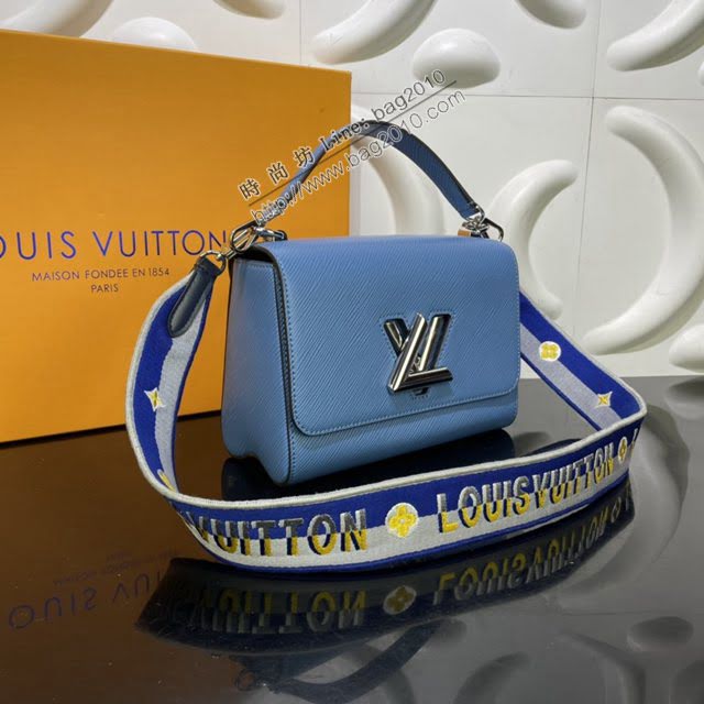 LOUIS VUITTON專櫃新款包包 路易威登Twist中號手袋 LV刺繡肩帶手提肩背斜挎女包  ydh4115
